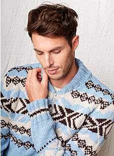 Zipped fairisle jacket