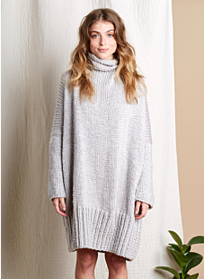 Large sweater poncho