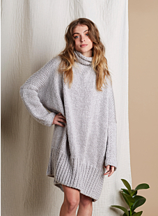 Large sweater poncho