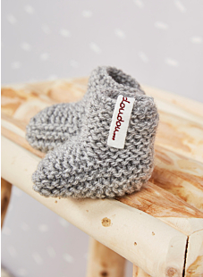 Garter stitch booties