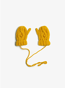Cabled mittens