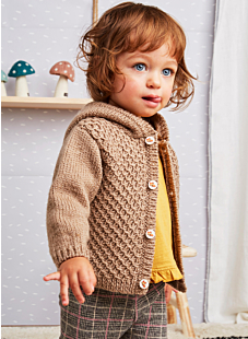 Hooded cardigan