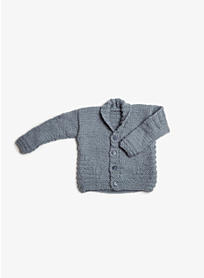 Cardigan with shawl collar