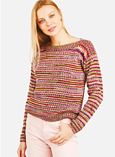 Fine sweater with boat neck