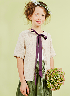 Raglan cardigan with 3/4 length sleeves