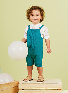Cable romper suit