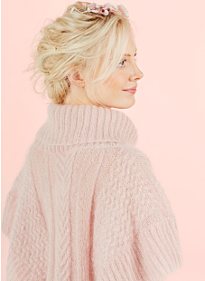 Mohair mini poncho