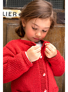 Round neck cardigan