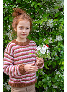 Girl’s striped sweater