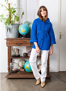 Jacket with kimono sleeves