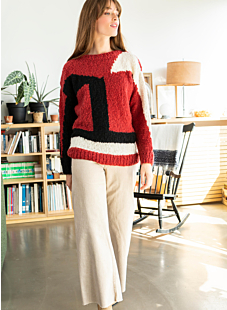 Patchwork sweater