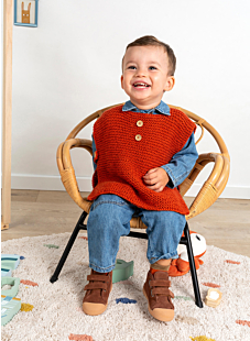 Garter stitch poncho
