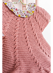 Crochet ruffle dress