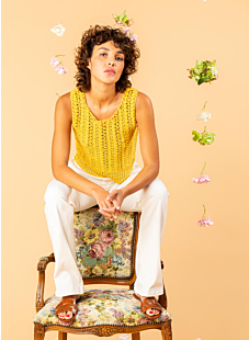 Crochet lace tank top