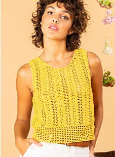 Crochet lace tank top
