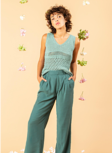 V Neck Lacy Top