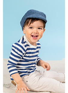 Recycled cotton cap with visor