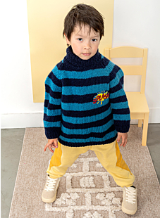 Striped raglan sweater