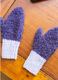 Fluffy mittens