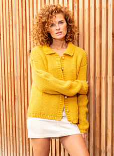 Peter pan collar cardigan
