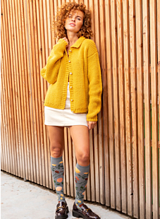 Peter pan collar cardigan