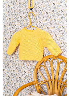 Sweater with back closure