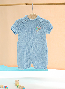 Raglan romper suit