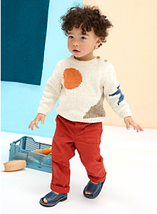 Intarsia scene sweater