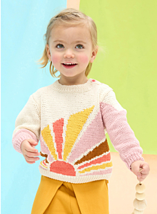 Sunrise intarsia sweater