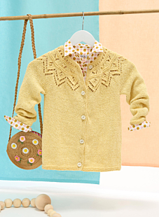 Lacy top down cardigan
