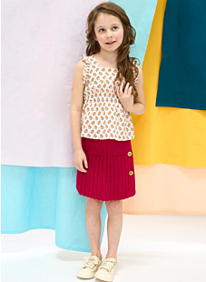 Short row skirt