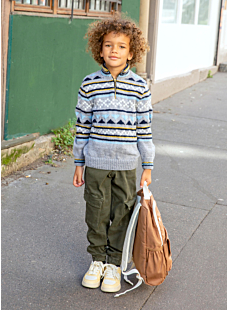 Fairisle zipped sweater
