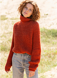 English rib raglan sweater