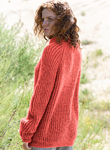English rib raglan sweater