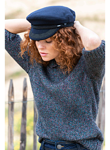 3/4 sleeve jersey sweater