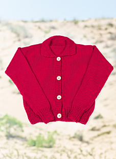 Polo collar jersey vest