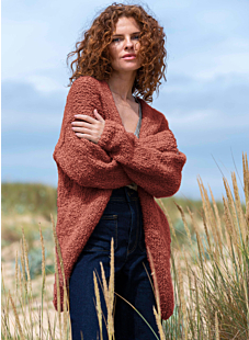 V-neck jersey jacket
