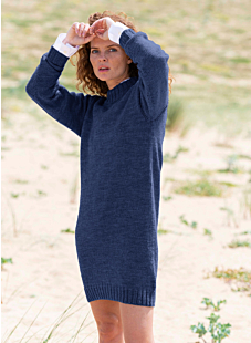 Round neck jersey dress