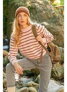 Saddle shoulder sailor sweater