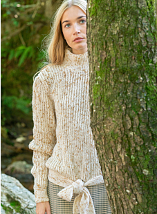 Tie bottom sweater