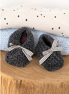 Garter stitch slippers Diane