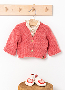 Cardigan in garter stitch Baia