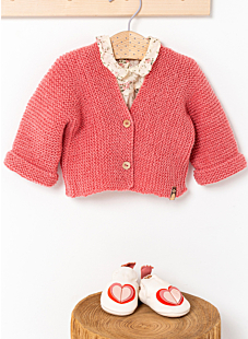 Cardigan in garter stitch Baia