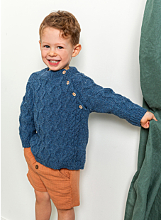 Raglan cable sweater Eric