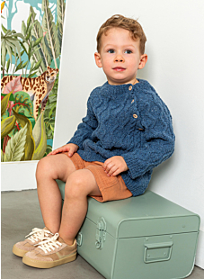 Raglan cable sweater Eric