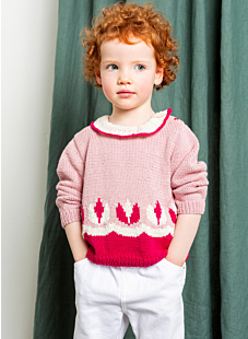 Ruffled collar sweater Colette