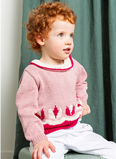 Ruffled collar sweater Colette