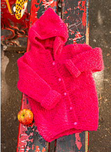 Looped hooded jacket