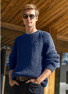 Fancy rib raglan sweater Serge