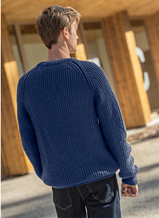 Fancy rib raglan sweater Serge